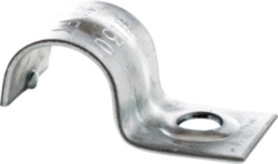 Pre-Galvanized Steel 1-Hole Conduit Strap/Jiffy Clip For 1/4 in. O.D. Tubing