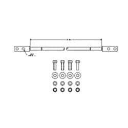 Cable Runway Ground Strap Kit, #6 AWG Ground Strap with hardware