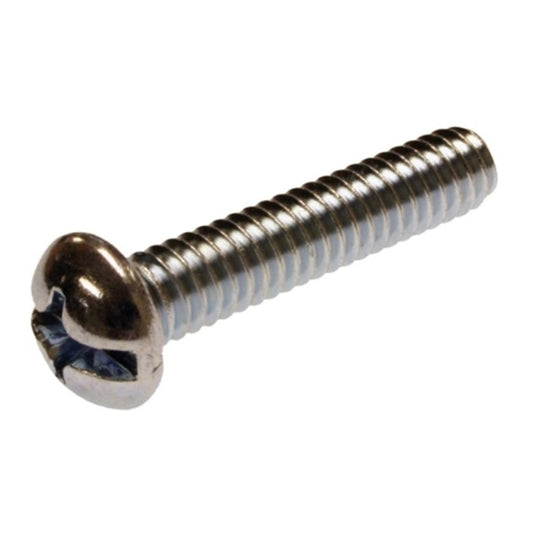 Round Combo Machine Screw 1/2" Slotted & Phillips 100 per box