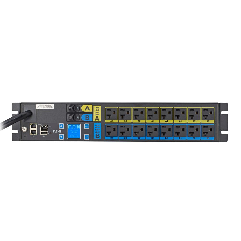 Managed rack PDU, 2U, L5-30P input, 2.88 kW max, 120V, 24A, 10 ft cord, Single-phase