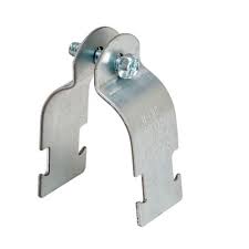 Zinc Plated Steel 2-Piece EMT Conduit Clamp, 2 in.