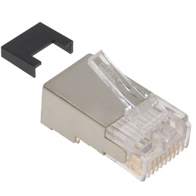 DISCONTINUED-Plug Modular Connector 8p8c (RJ45, Ethernet) Position Shielded Cat5e IDC