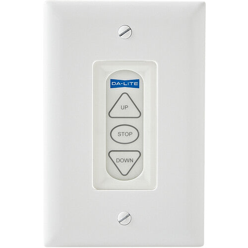 Projection Screen Low Voltage Control Switch, 3-button, White