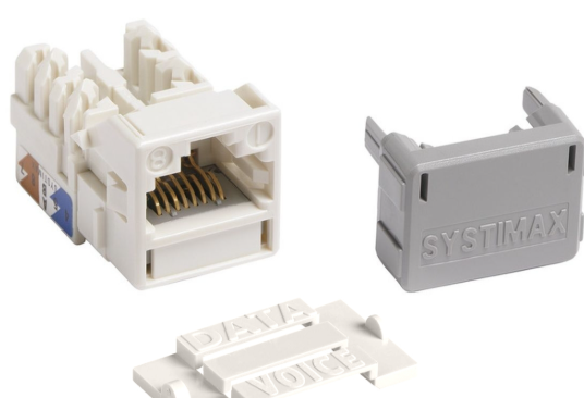 GigaSPEED XL MGS400 Series Category 6 U/UTP Information Outlet, white