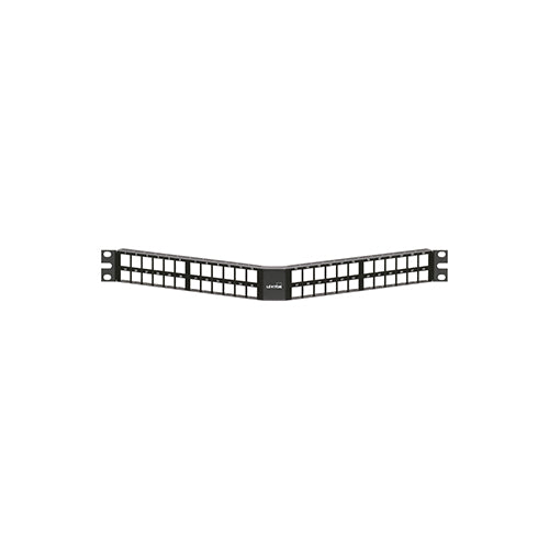 Angled High-Density Patch Panel, 48-Port, 1RU