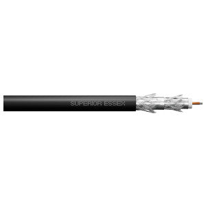 RG6U-P-AQ-TC-R-ESS Coaxial Cable, Copper Clad Steel, Plenum, Quad Shield, White, 1000 ft.