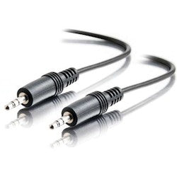 Stereo Audio Cable, 3.5 MM Stereo Male to 3.5 MM Stereo Male, 3’ Length, Black