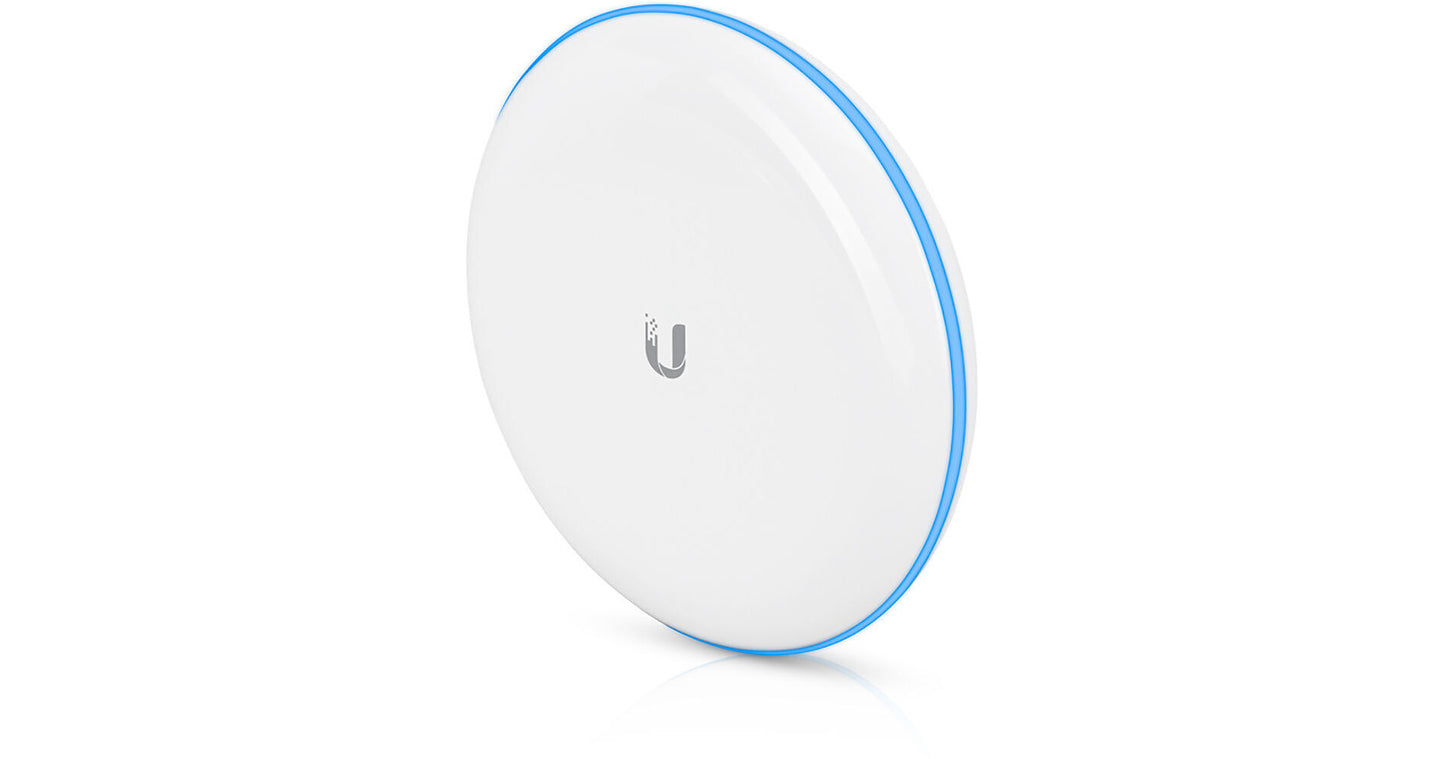 1.7+ Gbps bi-directional Plug/Play 60 GHz Bridge with 5 GHz Radio Redundancy, UniFi Controller Mgmt